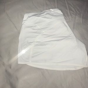 White lulu run time shorts