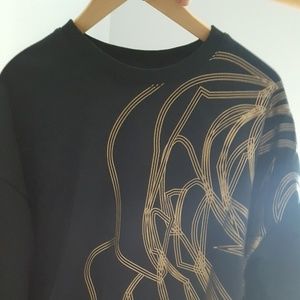 PUMA x Careaux black gold crew neck sweatshirt
