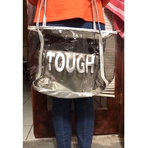 Clear tote bag