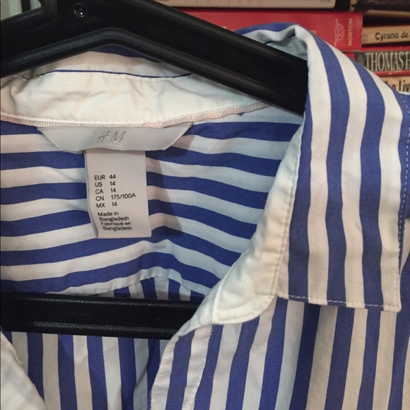 H&M striped button down, 14 - Picture 2 of 4