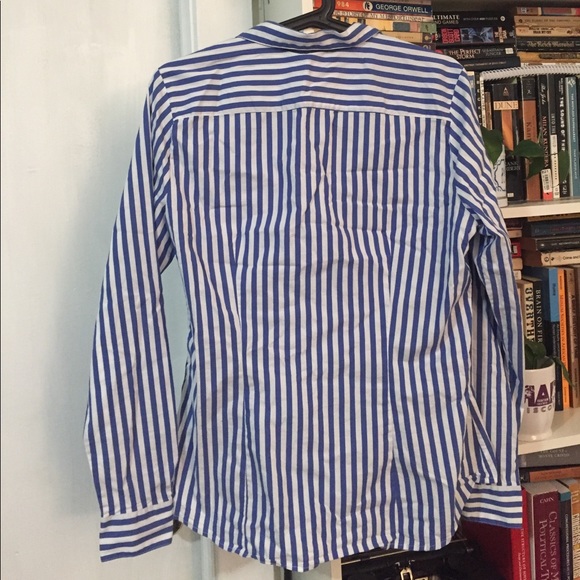 H&M striped button down, 14 - Picture 4 of 4