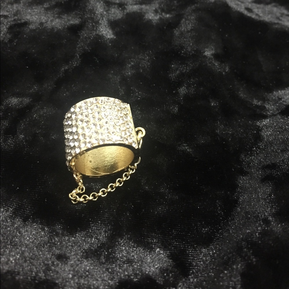 Beautiful ring gold with diamonds