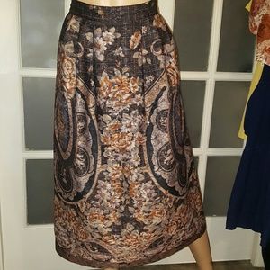 Authentic 1970s tea length skirt