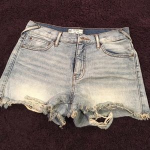 Free people denim shorts