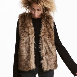 Reserved NWOT Faux Fur Vest
