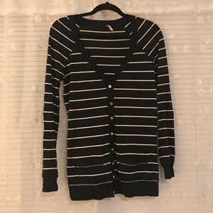 Navy/white stripe juicy cardigan