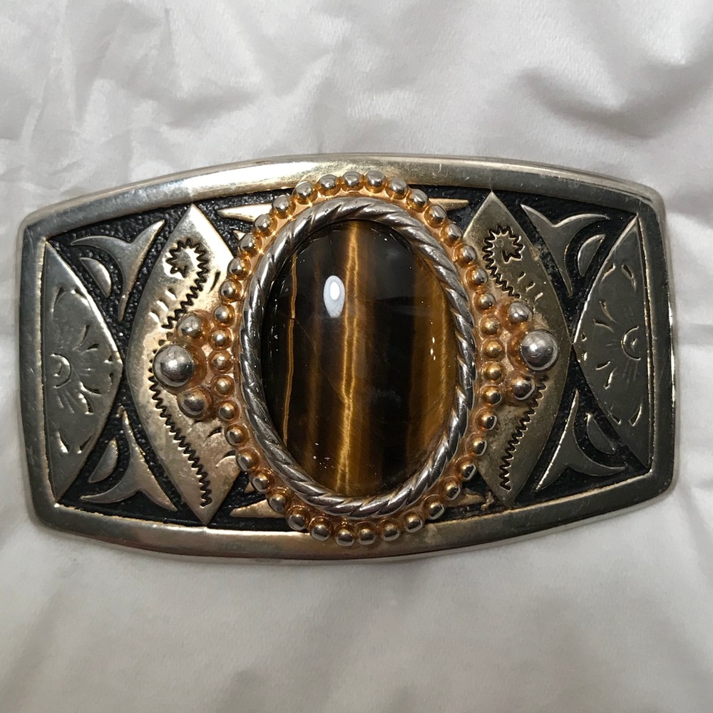 Tigers eye belt buckle