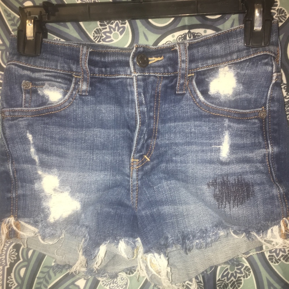 Abercrombie and Fitch, high waisted shorts.