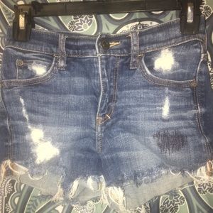 Abercrombie and Fitch, high waisted shorts.