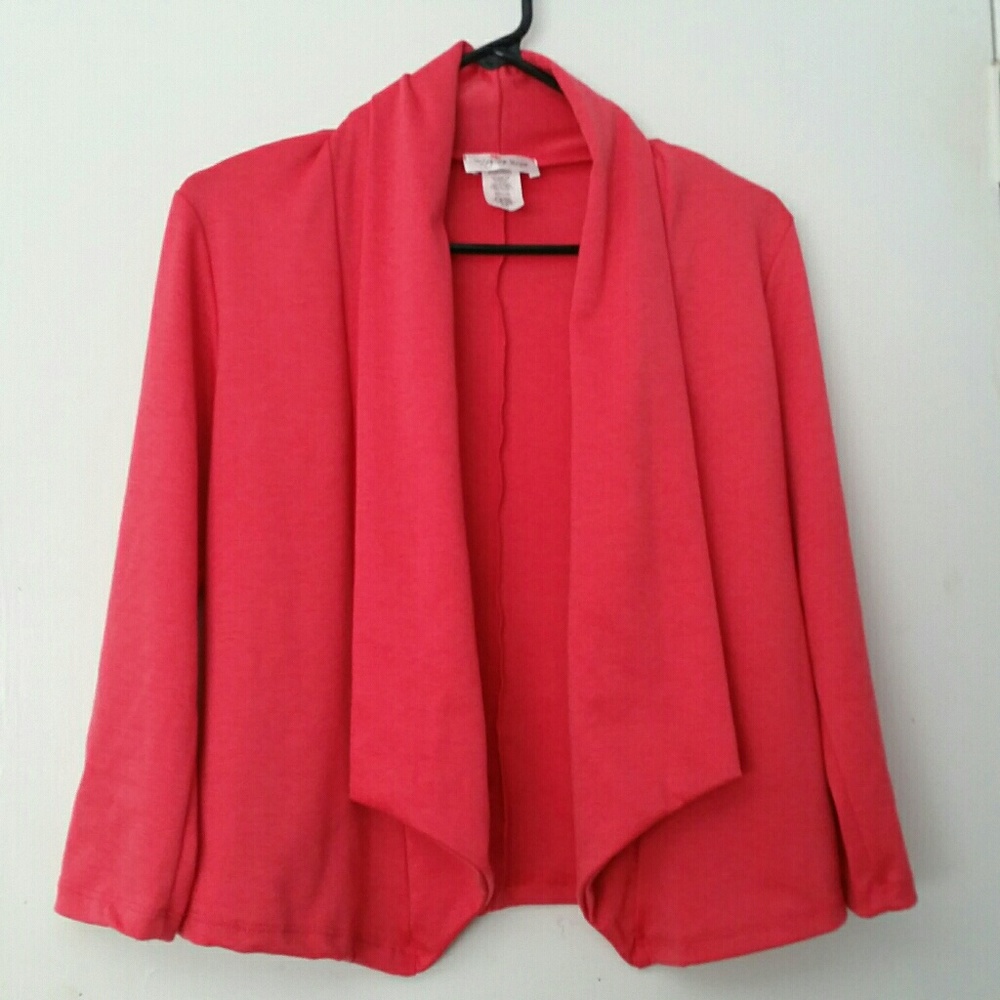 NEW Zig Zag Stripe Coral Blazer