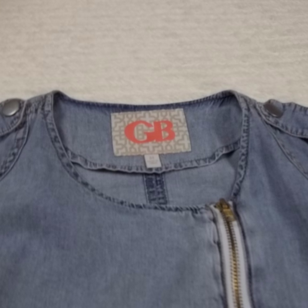 GB Jean Like Long Sleeve Zipper Closure Women's Jacket-Medium, New with Tags - Picture 3 of 8