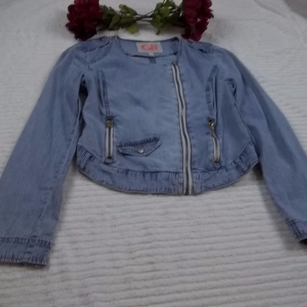 GB Jean Like Long Sleeve Zipper Closure Women's Jacket-Medium, New with Tags - Picture 2 of 8