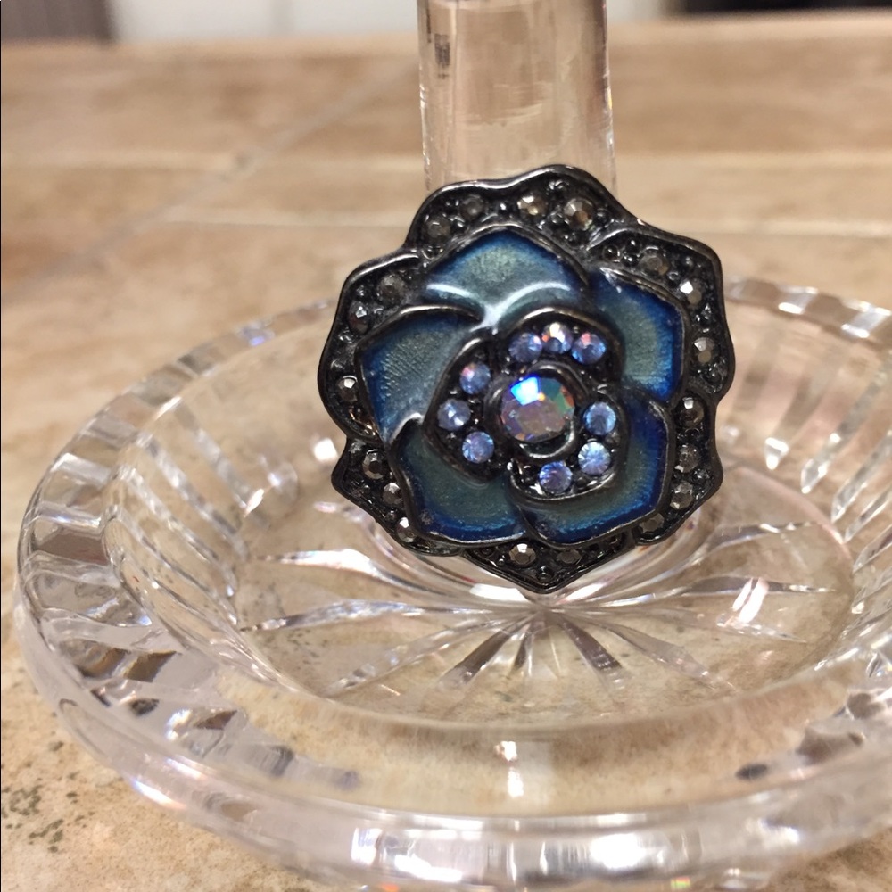Blue💙Rose🌹Ring