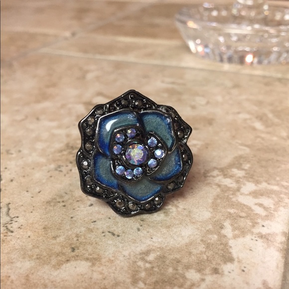 Blue💙Rose🌹Ring - Picture 2 of 5
