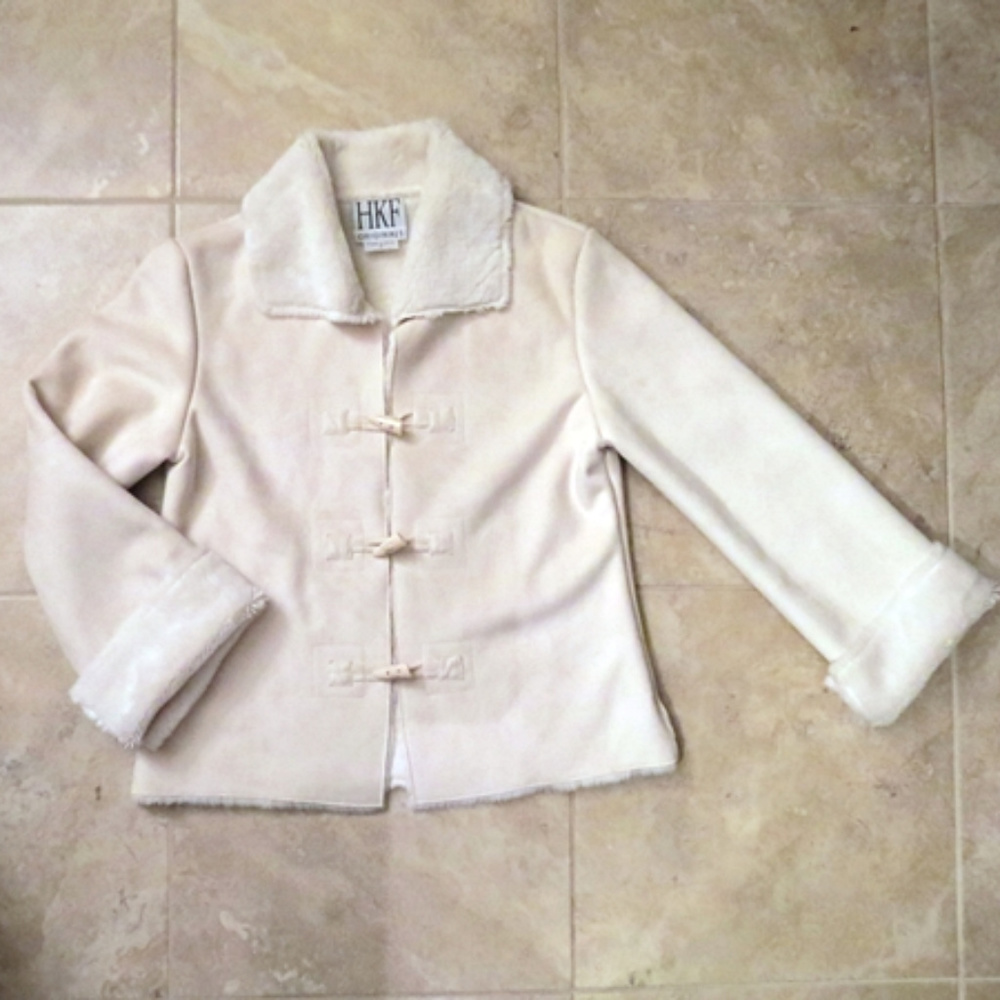 Super Soft Faux Suede & Fleece Jacket  - S