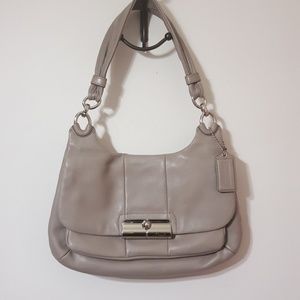 Gray Coach Handbag