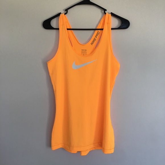 orange nike tank top