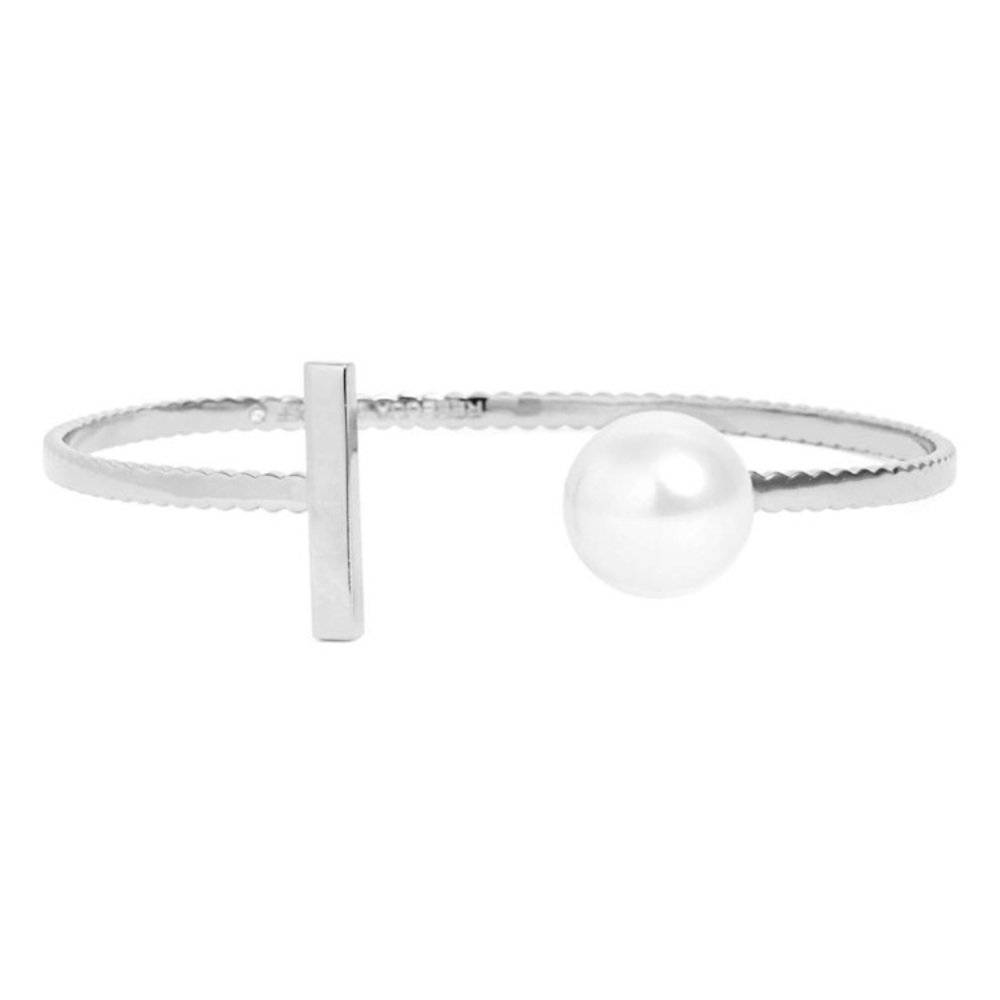 Rebecca Minkoff Silver and Pearl Arm Cuff