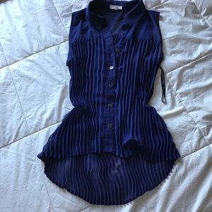 Cute Navy Dress Shirt
