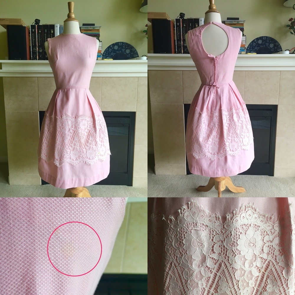 1960s Pretty in Pink Cocktail Dress