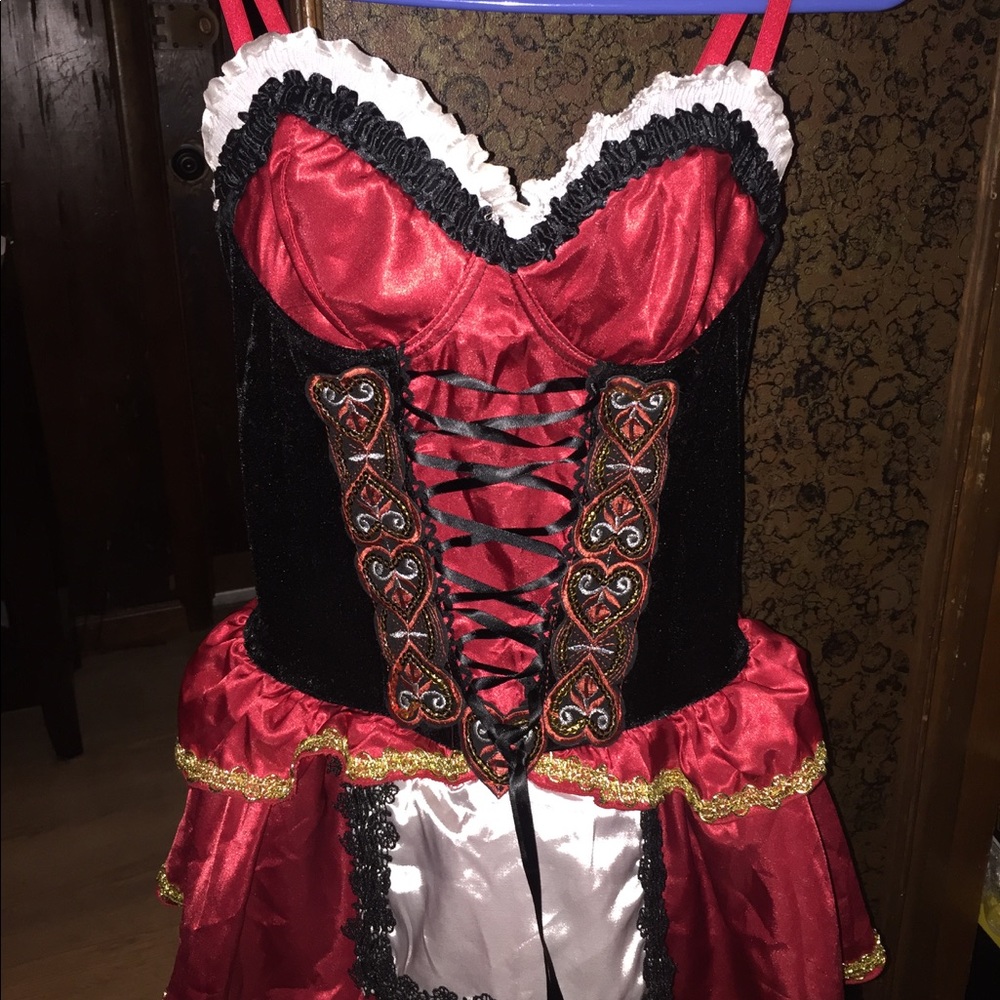 Adult Halloween costume. Little Red Riding-hood.