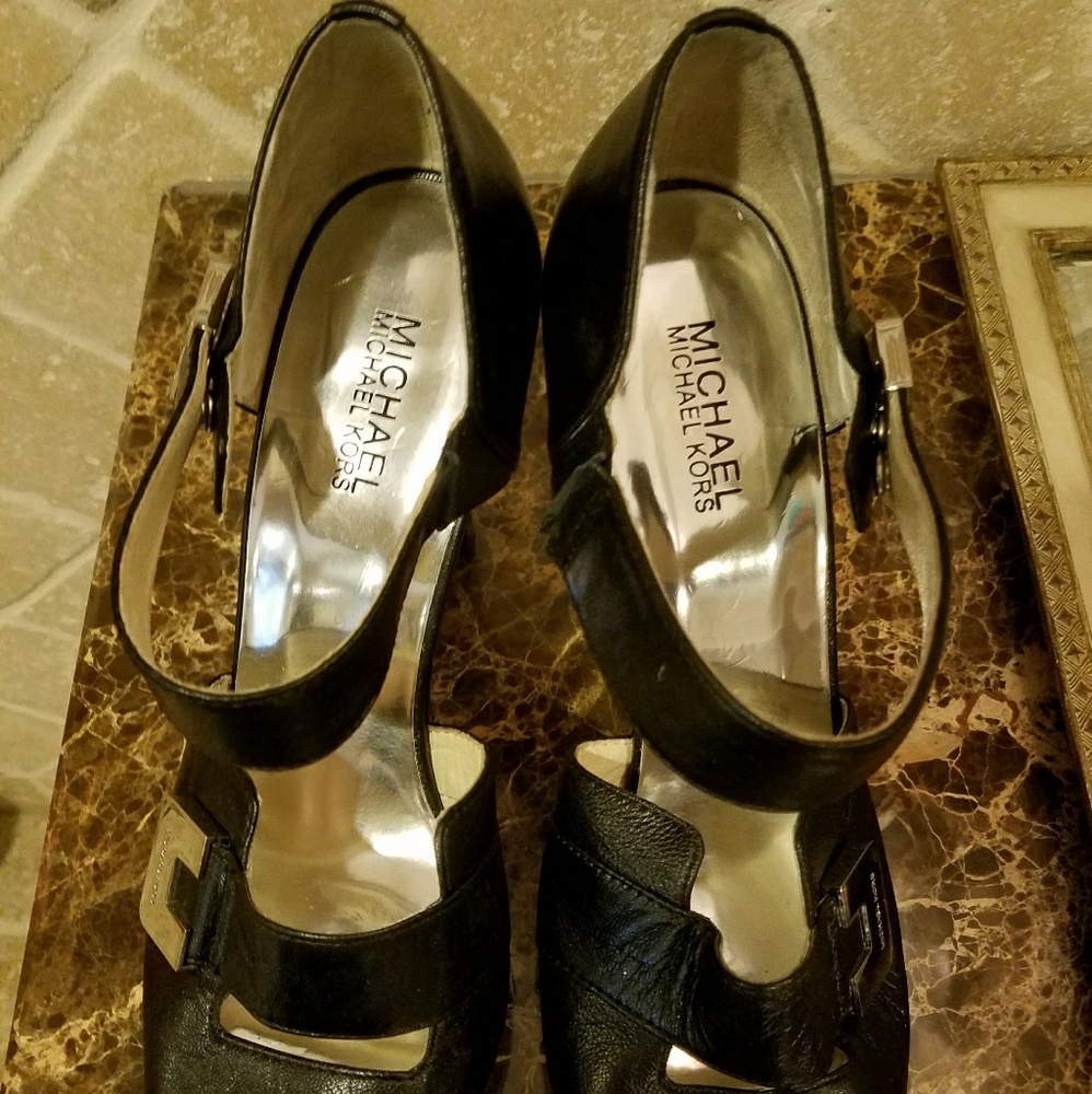 Michael Michael kors Leather platform heels