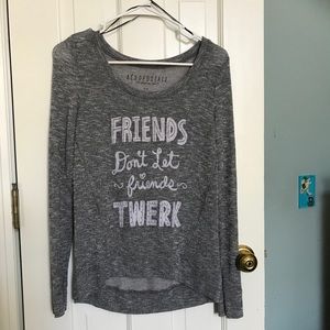 Gray Long Sleeve Shirt