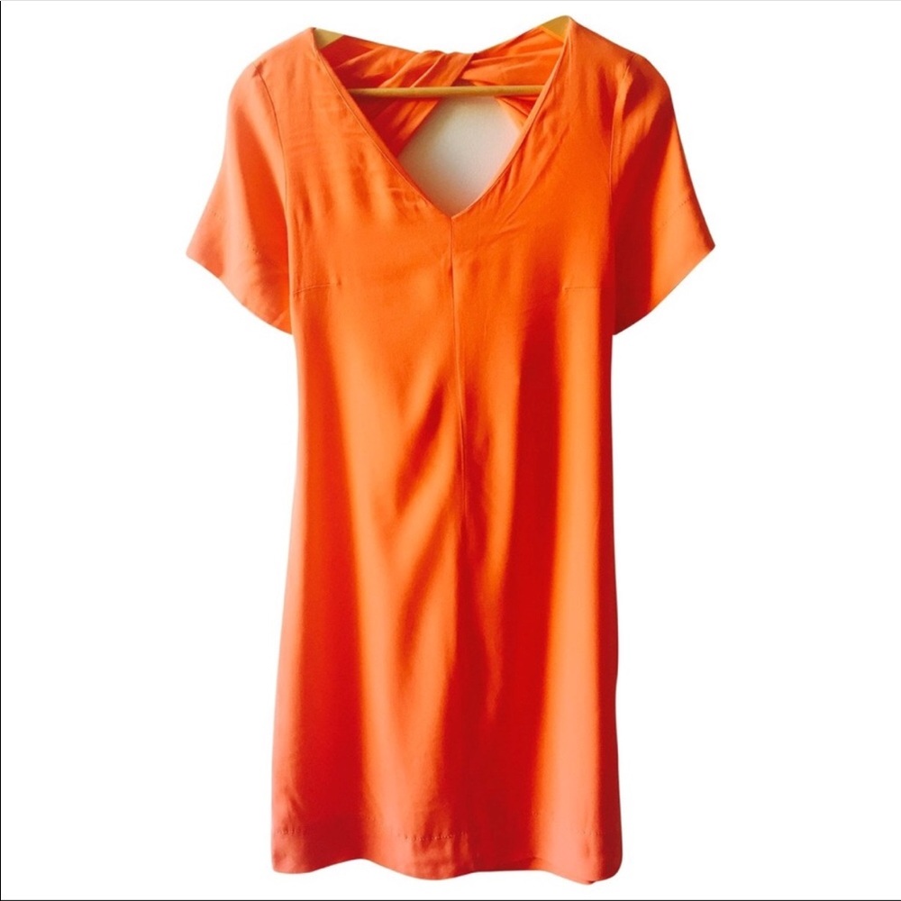 Sandro orange mini dress