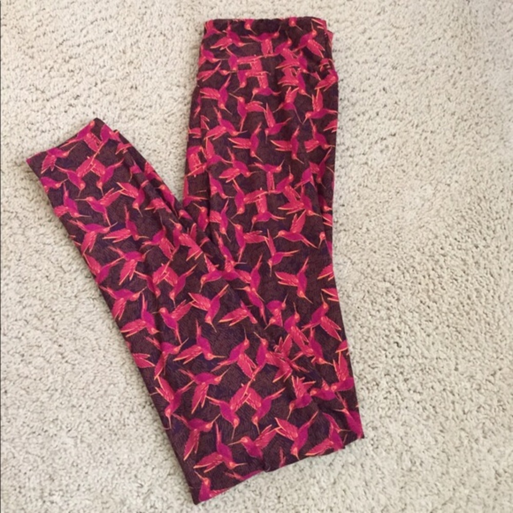LulaRoe Hummingbird OS Leggings