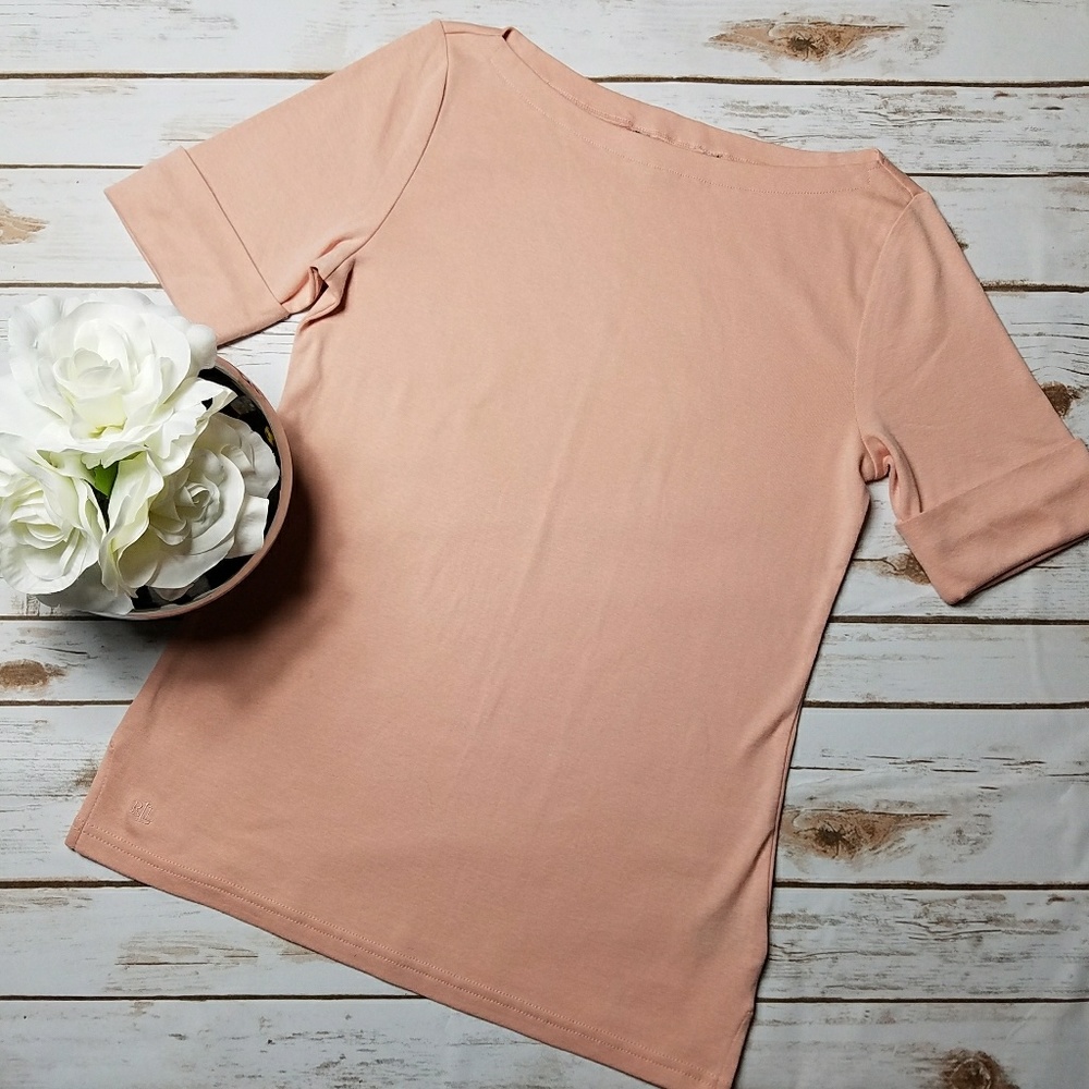 Lauren Ralph Lauren light Peach Top Size Medium