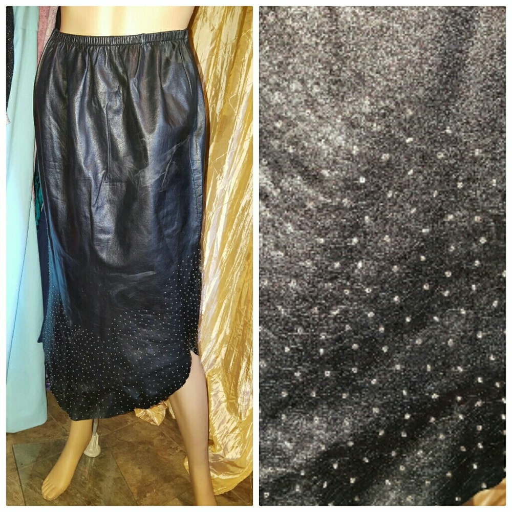 Authentic 1980s suede skirt