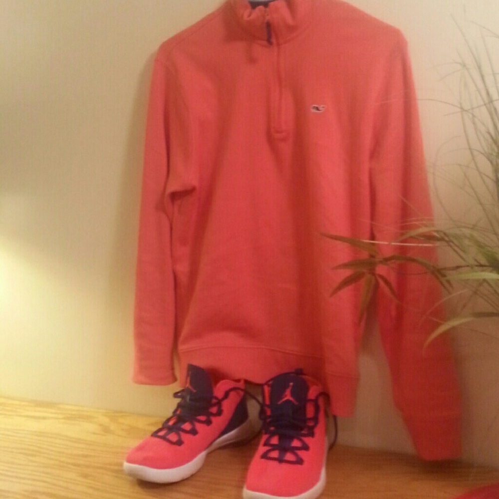 Vineyard vine quarter zip and jordans