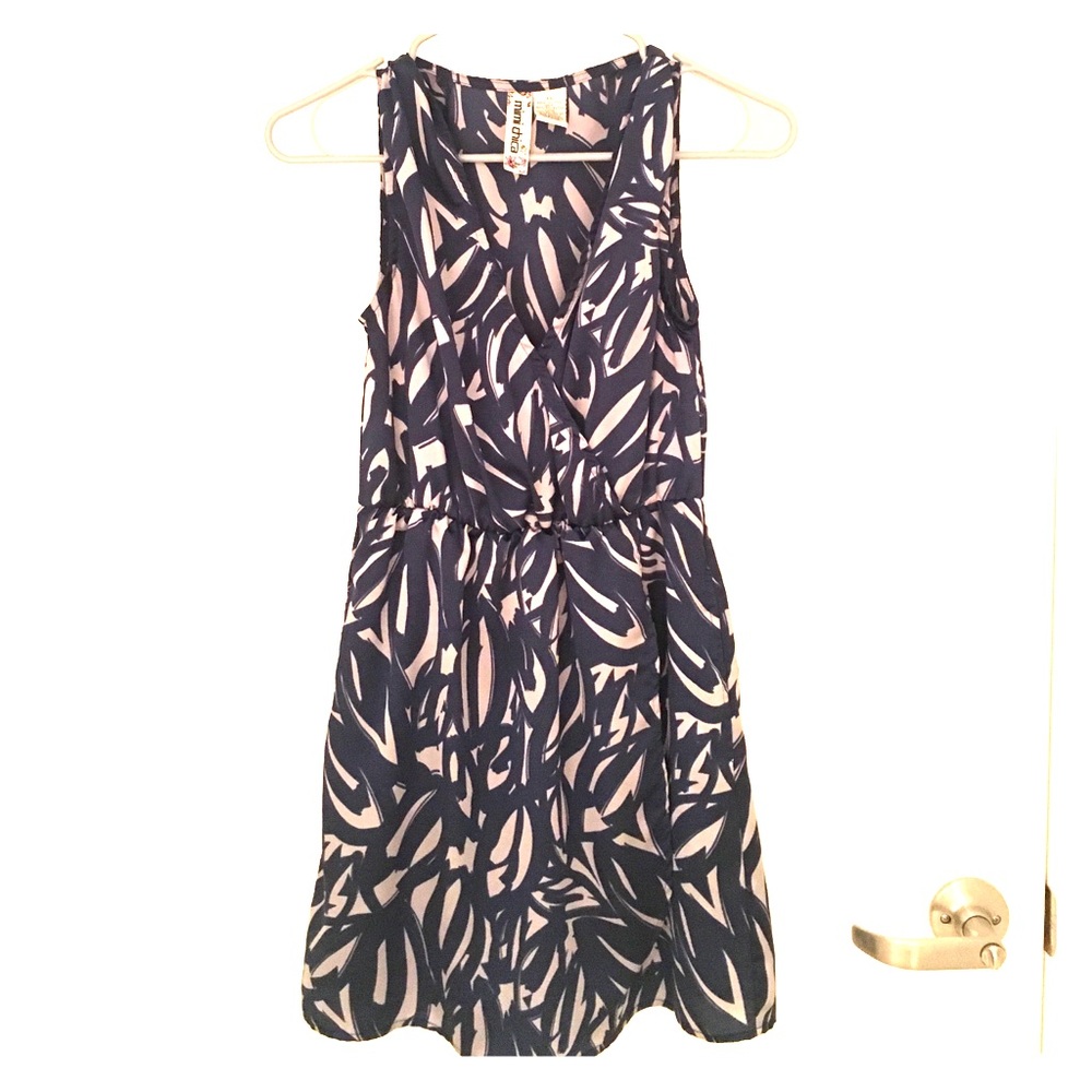 Great Abstract Wrap Dress