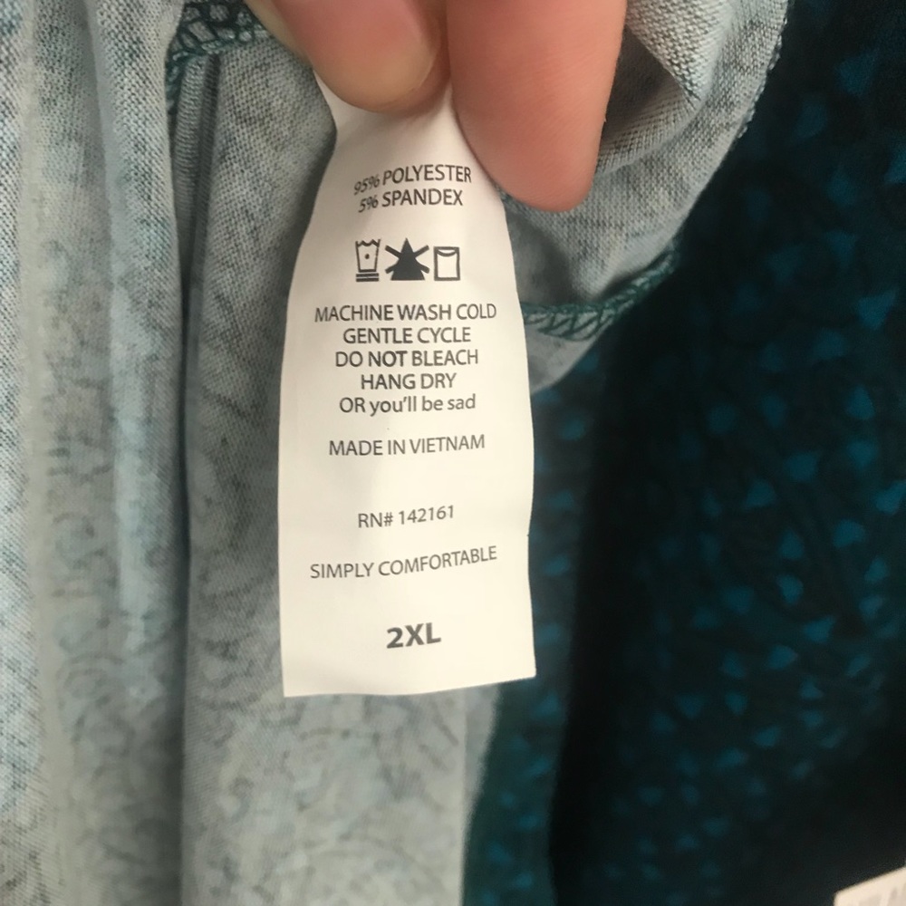 NWT LuLaRoe 2XL Julia Dress - Picture 6 of 7