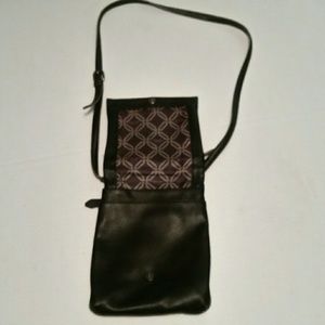 Perlina New York Crossbody Black Leather Handbag