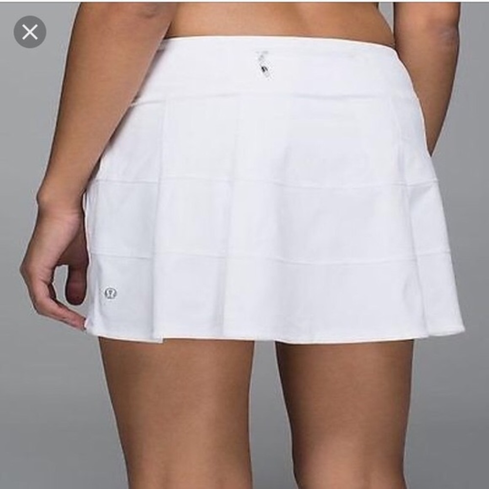 Lululemon Pace Rival skirt II white