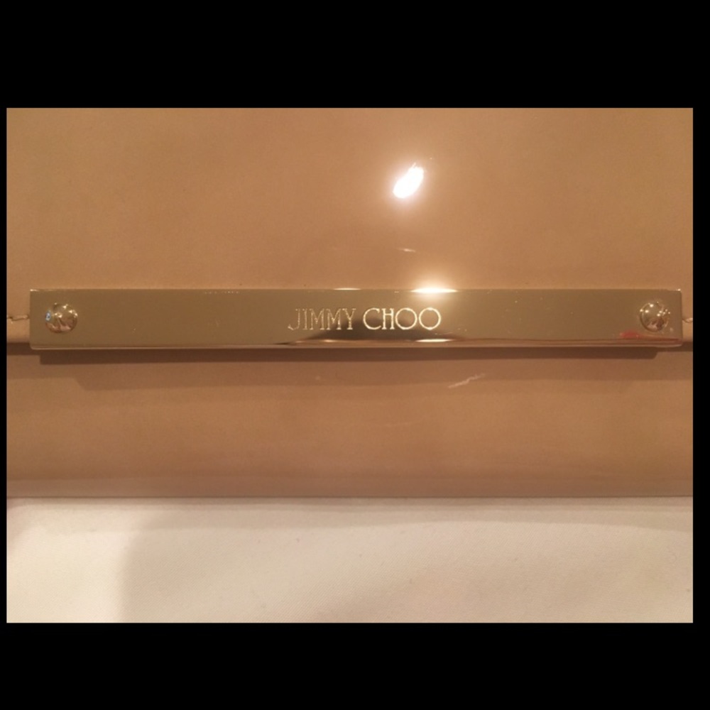 Jimmy choo Maia nude clutch