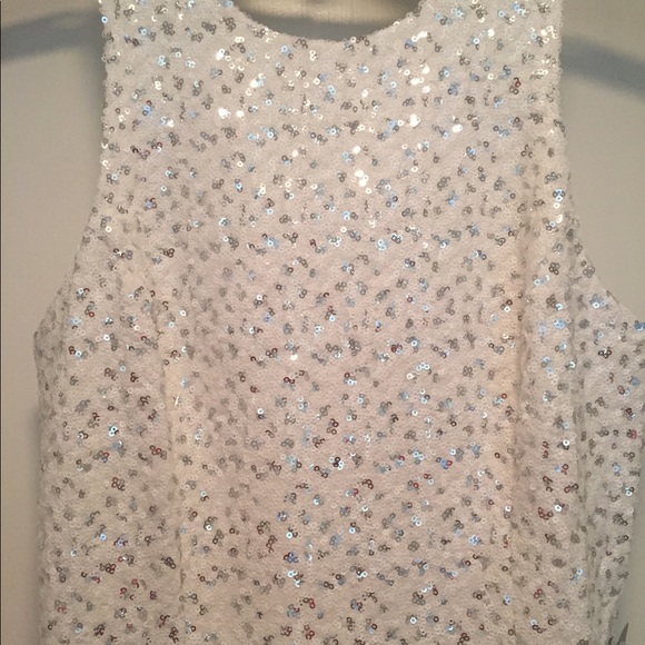 Sequin Skater Mini Dress with Open Back - Picture 5 of 8