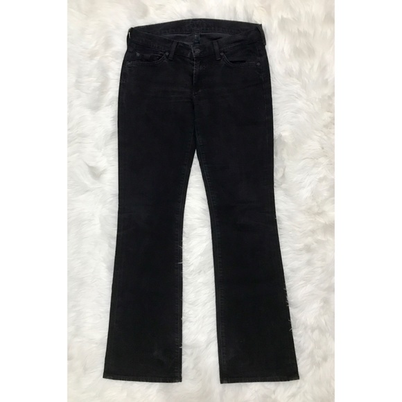 7 For All Mankind RARE Lightning Bolt Black Jeans - Picture 3 of 7