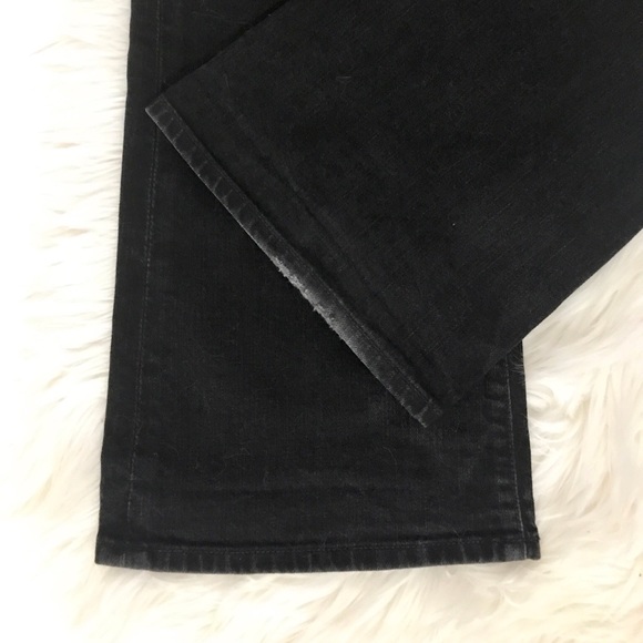 7 For All Mankind RARE Lightning Bolt Black Jeans - Picture 6 of 7