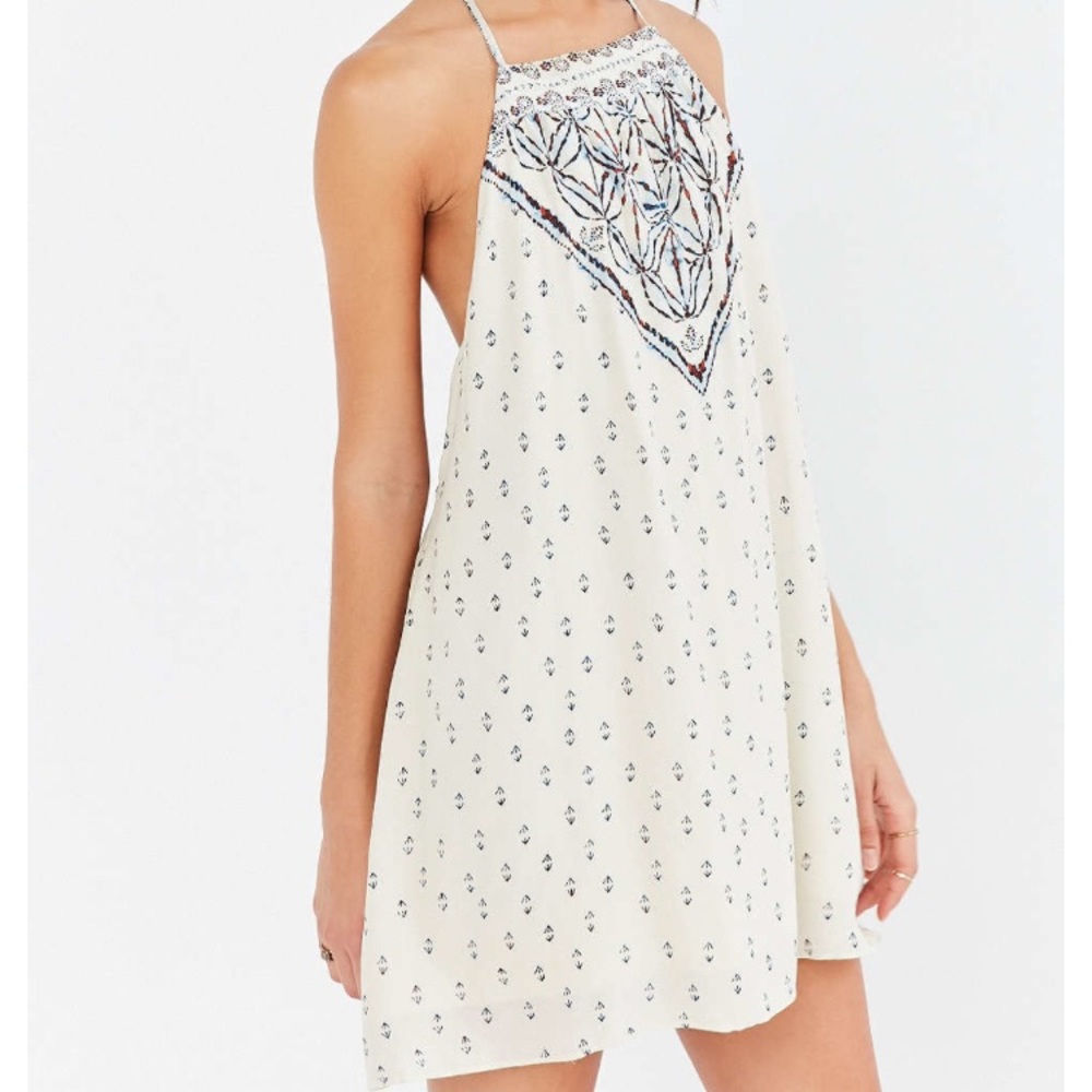 Urban Outfitters Cream Strap Dress