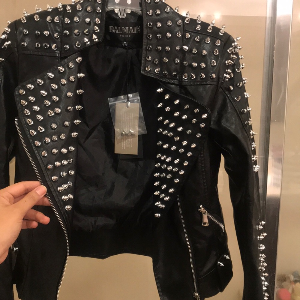 Balmain leather jacket