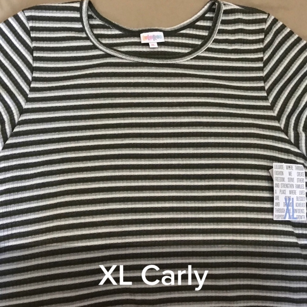 BNWT AMAZING Striped & Ribbed LuLaRoe XL Carly