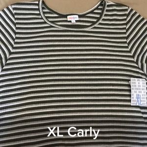 BNWT AMAZING Striped & Ribbed LuLaRoe XL Carly