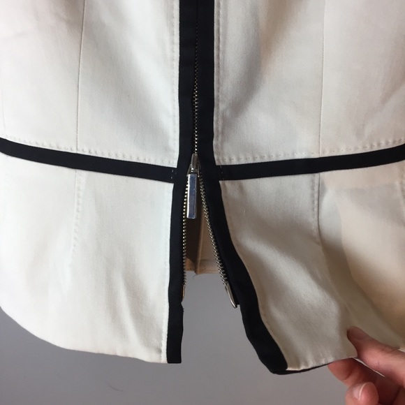 White Anne Klein Zip-Up Dressy Jacket/Blazer - Picture 3 of 3