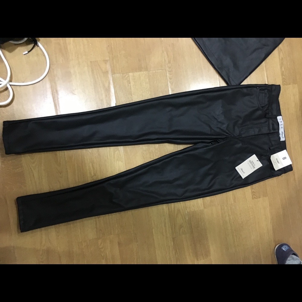 Edgy leather pants