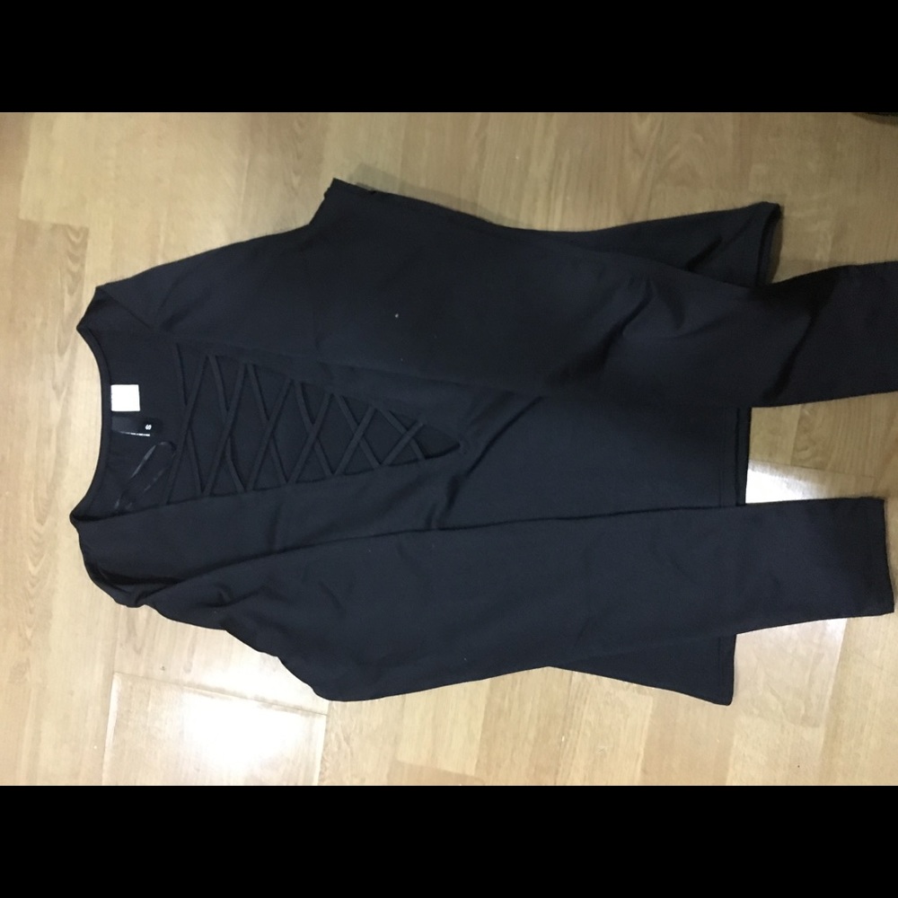 Long sleeve deep v shirt