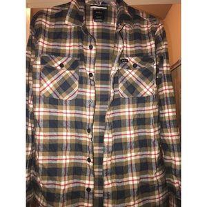 RVCA Plaid Flannel Button-up