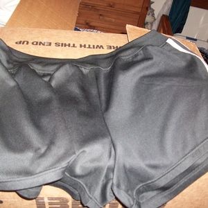 Black, White, and Blue Athletic Shorts