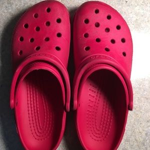 Red crocs